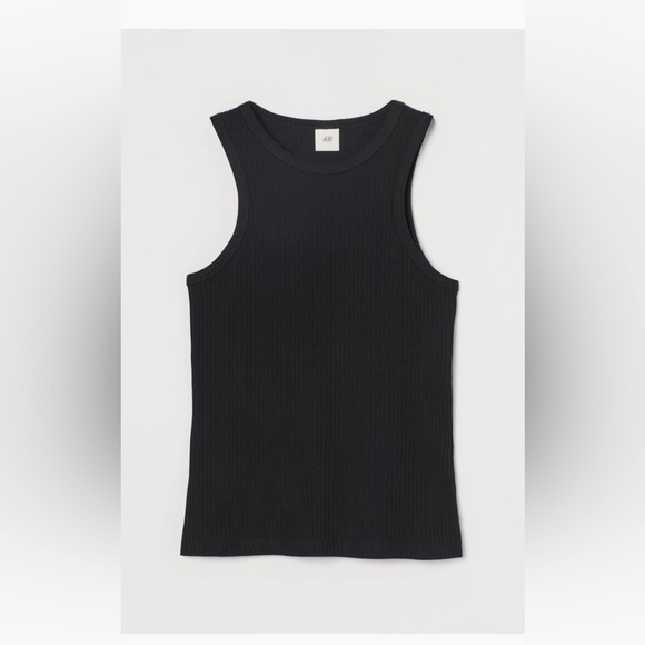 H&M Tops - H&M Black Ribbed Racerback Everyday Tank Top